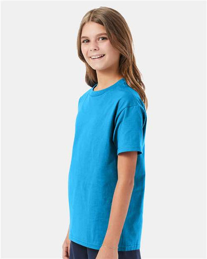 Hanes Authentic Youth T-Shirt 5450 Teal