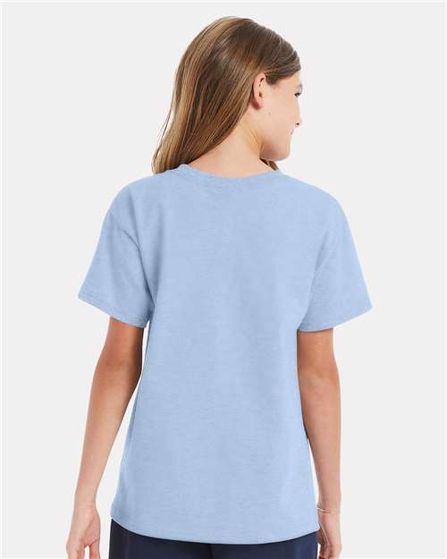 Hanes Essential-T Youth T-Shirt 5480 Light Blue