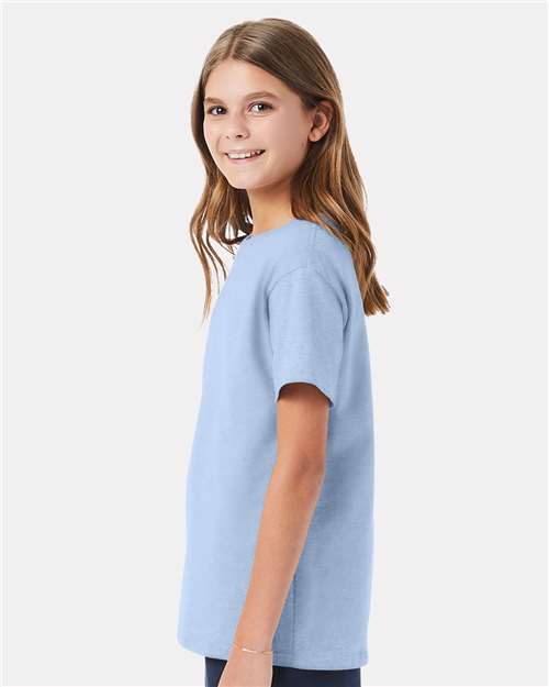 Hanes Essential-T Youth T-Shirt 5480 Light Blue