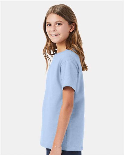 Hanes Essential-T Youth T-Shirt 5480 Light Blue