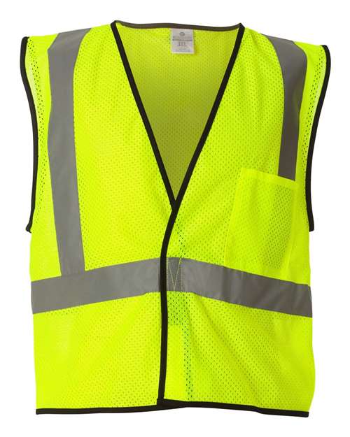 Kishigo Economy Single Pocket Hook-and-Loop Mesh Vest 1193-1194