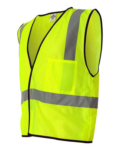 Kishigo Economy Single Pocket Hook-and-Loop Mesh Vest 1193-1194