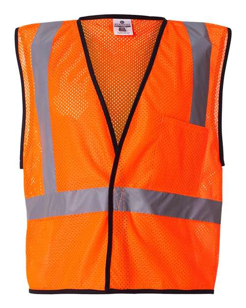 Kishigo Economy Single Pocket Hook-and-Loop Mesh Vest 1193-1194