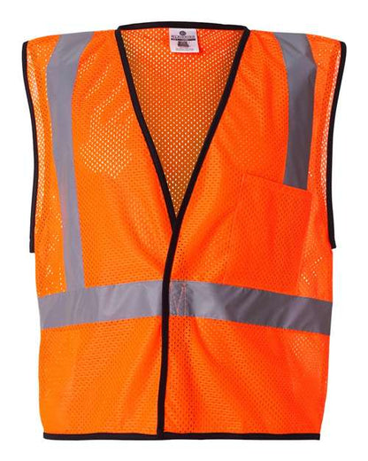 Kishigo Economy Single Pocket Hook-and-Loop Mesh Vest 1193-1194
