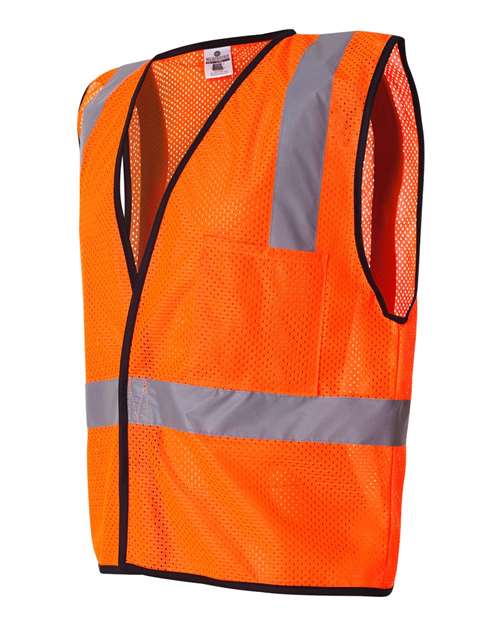 Kishigo Economy Single Pocket Hook-and-Loop Mesh Vest 1193-1194