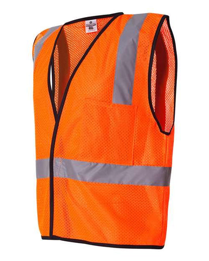 Kishigo Economy Single Pocket Hook-and-Loop Mesh Vest 1193-1194