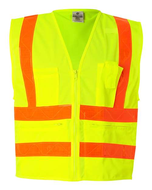 Kishigo Unisex Prismatic Hydrowick-Lite Multi Zipper Vest 1970