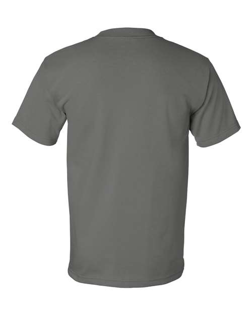 Bayside USA-Made Heavyweight T-Shirt 5100 Charcoal