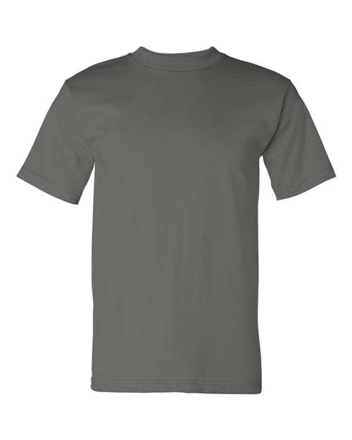 Bayside USA-Made Heavyweight T-Shirt 5100 Charcoal