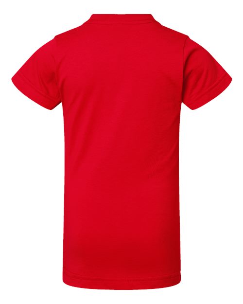 LAT Girls' Fine Jersey Tee 2616 Red