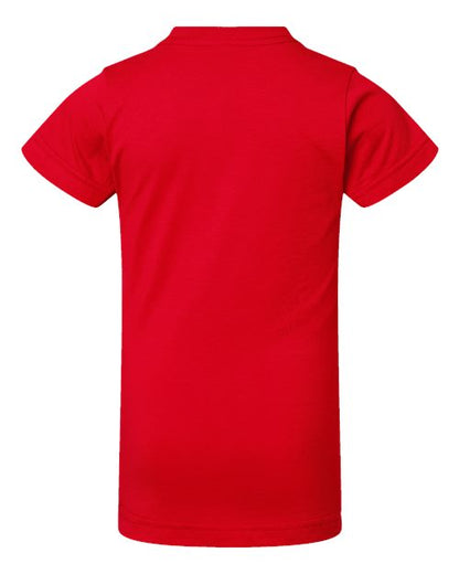 LAT Girls' Fine Jersey Tee 2616 Red