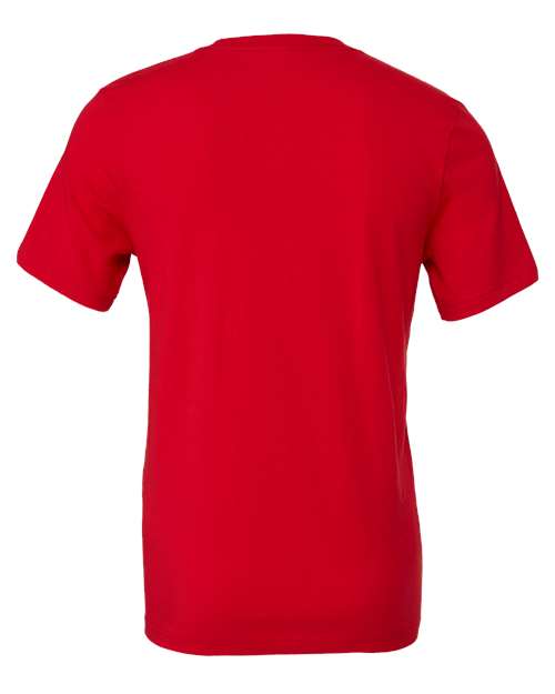 BELLA + CANVAS Jersey Tee 3001 Red Custom Embroidered Business Logo