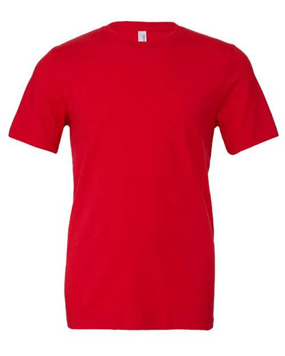 BELLA + CANVAS Jersey Tee 3001 Red Custom Embroidered Business Logo