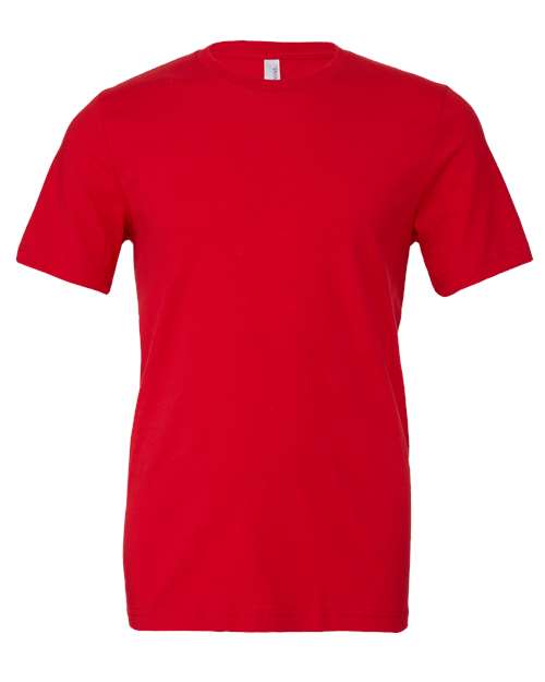 BELLA + CANVAS Jersey Tee 3001 Red Custom Embroidered Business Logo