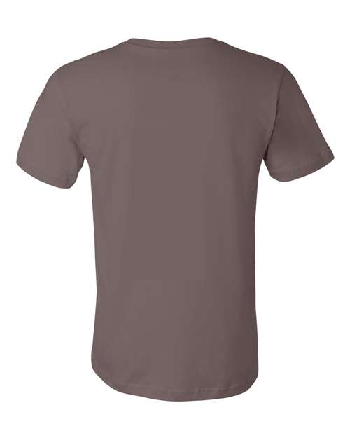 BELLA + CANVAS Jersey Tee 3001 Pebble Brown Custom Embroidered Business Logo