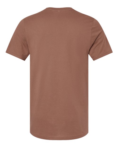 BELLA + CANVAS Jersey Tee 3001 Chestnut Custom Embroidered Business Logo