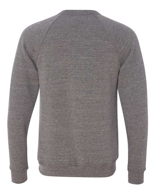 BELLA + CANVAS Sponge Fleece Raglan Crewneck Sweatshirt 3901 Custom Embroidered Business Logo