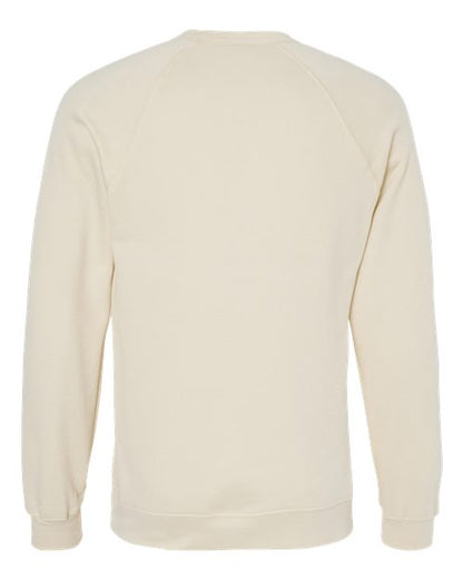 BELLA + CANVAS Sponge Fleece Raglan Crewneck Sweatshirt 3901 Custom Embroidered Business Logo