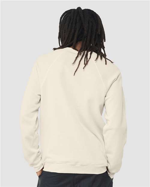 BELLA + CANVAS Sponge Fleece Raglan Crewneck Sweatshirt 3901 Custom Embroidered Business Logo