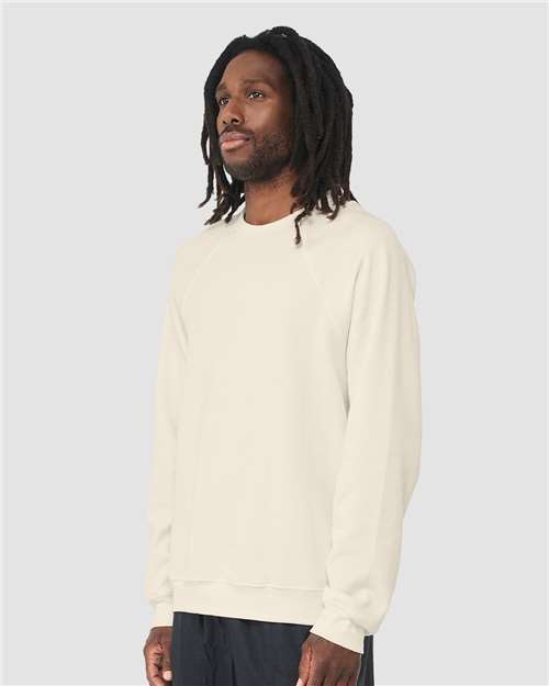 BELLA + CANVAS Sponge Fleece Raglan Crewneck Sweatshirt 3901 Custom Embroidered Business Logo