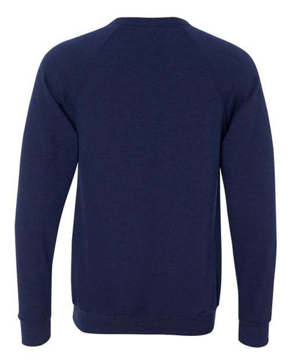 BELLA + CANVAS Sponge Fleece Raglan Crewneck Sweatshirt 3901 Custom Embroidered Business Logo