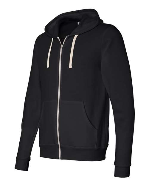 BELLA + CANVAS Triblend Sponge Fleece Full-Zip Hoodie 3909 Custom Embroidered Business Logo