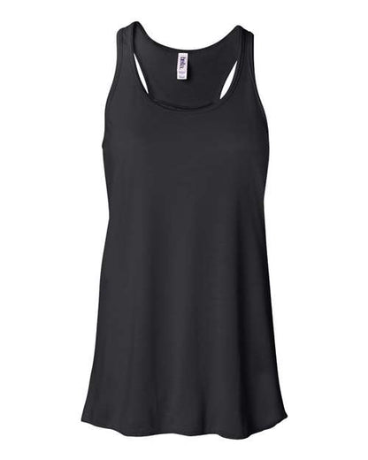 BELLA + CANVAS Women's Flowy Racerback Tank 8800 Black
