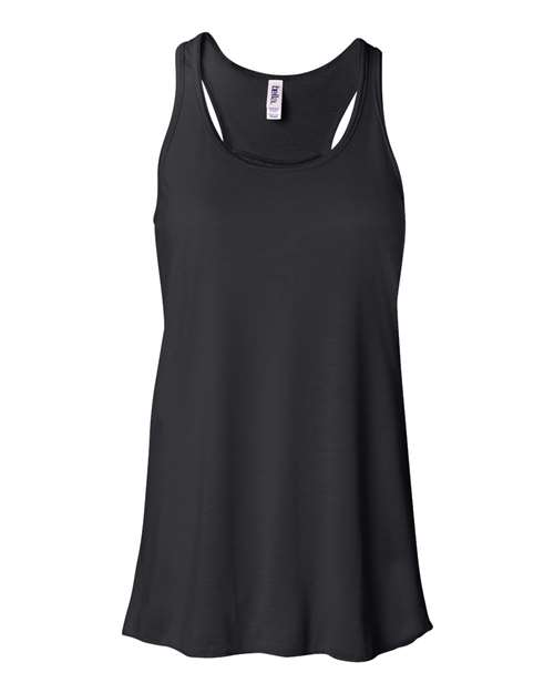 BELLA + CANVAS Women's Flowy Racerback Tank 8800 Black