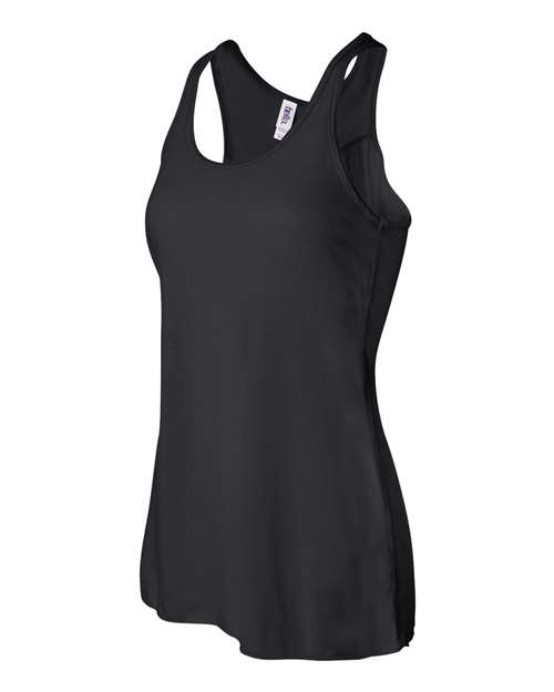 BELLA + CANVAS Women's Flowy Racerback Tank 8800 Black
