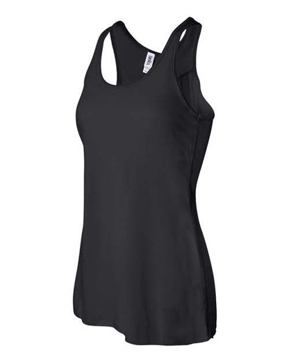 BELLA + CANVAS Women's Flowy Racerback Tank 8800 Black