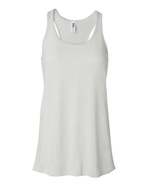 BELLA + CANVAS Women's Flowy Racerback Tank 8800 White