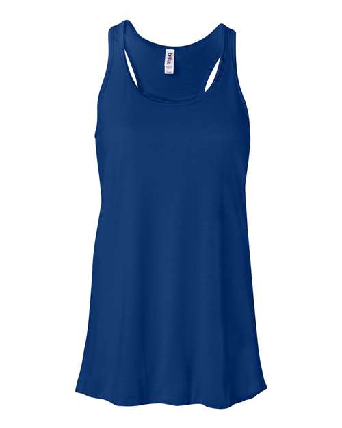 BELLA + CANVAS Women's Flowy Racerback Tank 8800 True Royal