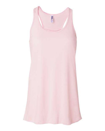 BELLA + CANVAS Women's Flowy Racerback Tank 8800 Soft Pink