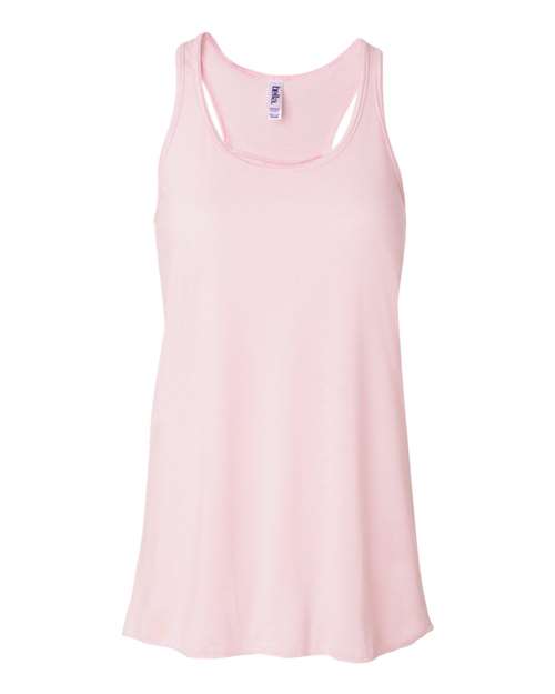 BELLA + CANVAS Women's Flowy Racerback Tank 8800 Soft Pink