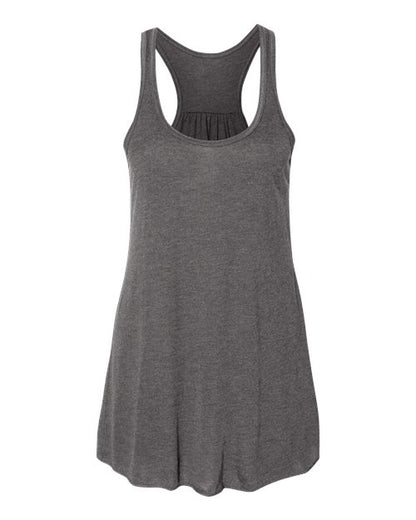 BELLA + CANVAS Women's Flowy Racerback Tank 8800 Dark Grey Heather