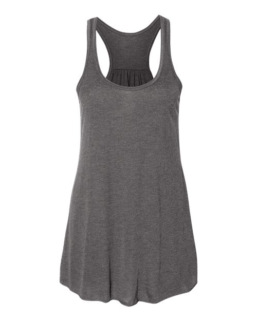 BELLA + CANVAS Women's Flowy Racerback Tank 8800 Dark Grey Heather