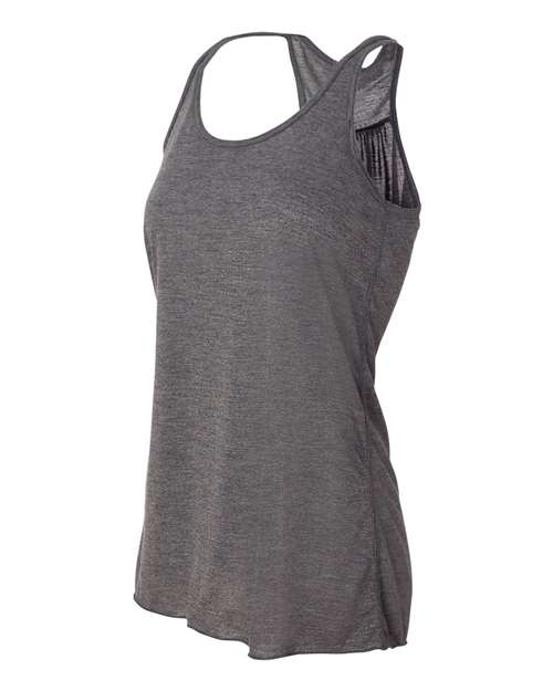 BELLA + CANVAS Women's Flowy Racerback Tank 8800 Dark Grey Heather