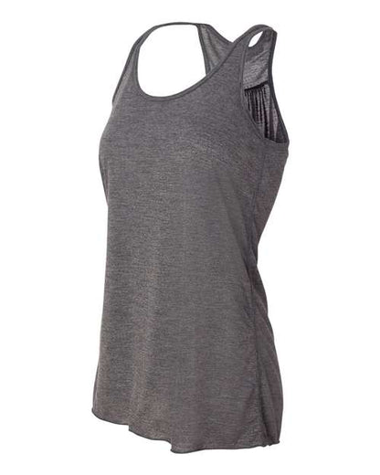 BELLA + CANVAS Women's Flowy Racerback Tank 8800 Dark Grey Heather