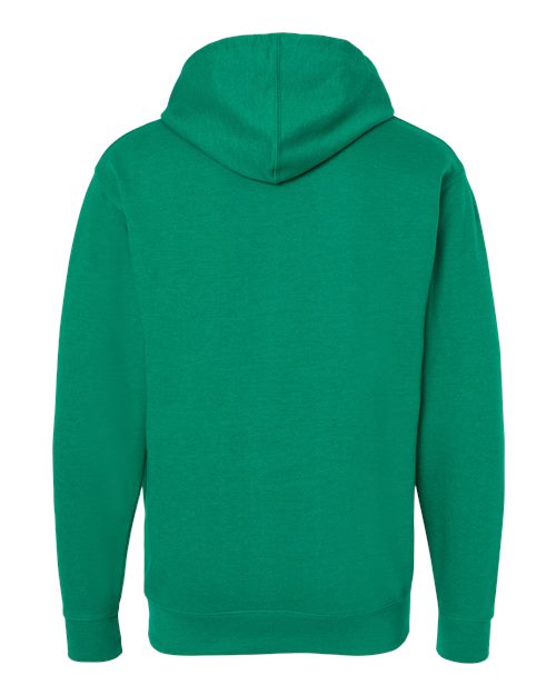 Independent Trading Co. Midweight Hooded Sweatshirt SS4500 Kelly Green Heather Custom Embroidered Business Logo