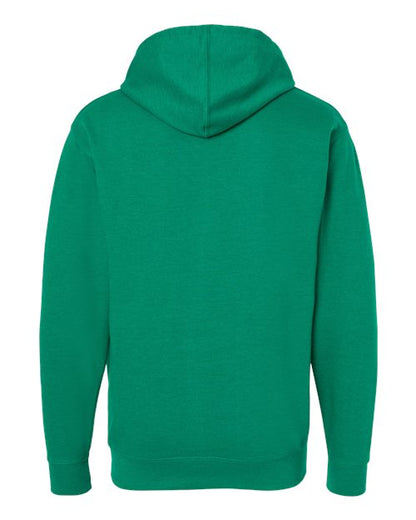 Independent Trading Co. Midweight Hooded Sweatshirt SS4500 Kelly Green Heather Custom Embroidered Business Logo