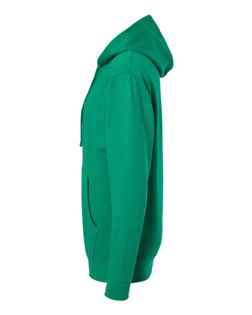 Independent Trading Co. Midweight Hooded Sweatshirt SS4500 Kelly Green Heather Custom Embroidered Business Logo