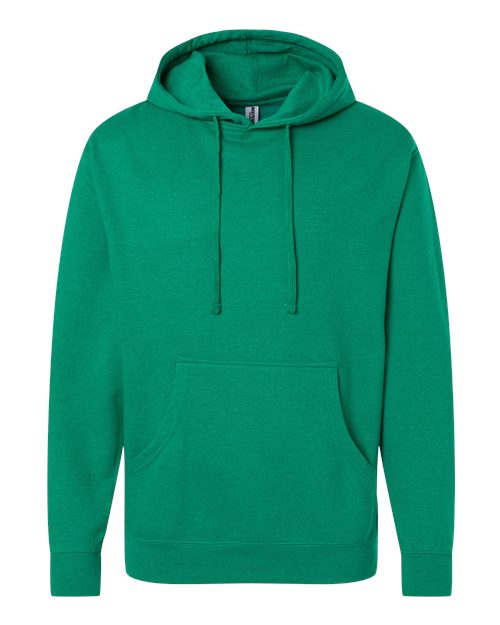 Independent Trading Co. Midweight Hooded Sweatshirt SS4500 Kelly Green Custom Embroidered Business Logo