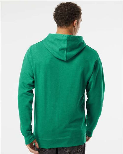 Independent Trading Co. Midweight Hooded Sweatshirt SS4500 Kelly Green Heather Custom Embroidered Business Logo