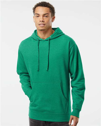 Independent Trading Co. Midweight Hooded Sweatshirt SS4500 Kelly Green Custom Embroidered Business Logo