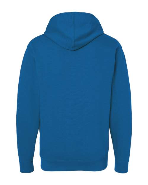 Independent Trading Co. Midweight Hooded Sweatshirt SS4500 Royal Heather Custom Embroidered Business Logo