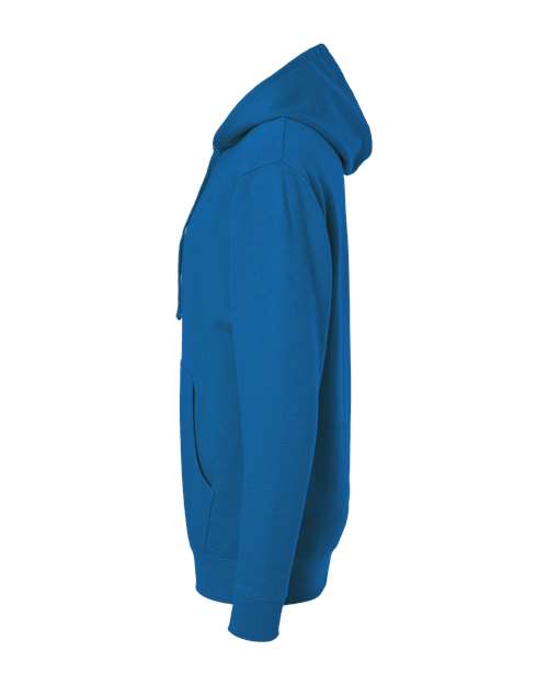 Independent Trading Co. Midweight Hooded Sweatshirt SS4500 Royal Heather Custom Embroidered Business Logo