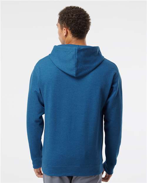 Independent Trading Co. Midweight Hooded Sweatshirt SS4500 Royal Heather Custom Embroidered Business Logo