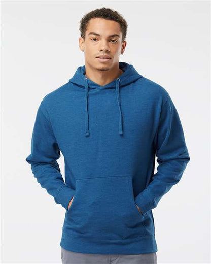 Custom Embroidered  Independent Trading Co. Midweight Hooded Sweatshirt SS4500 Royal Heather