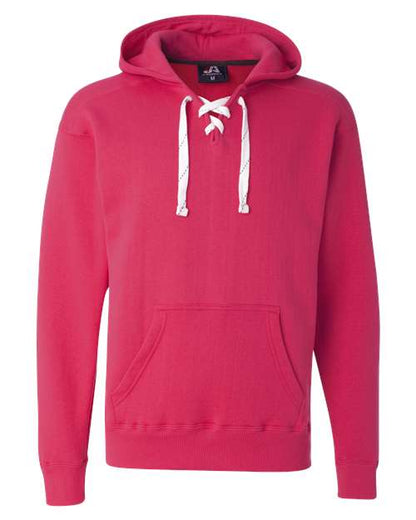 J. America Sport Lace Hooded Sweatshirt 8830 Wildberry