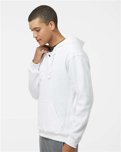 J. America Sport Lace Hooded Sweatshirt 8830 White